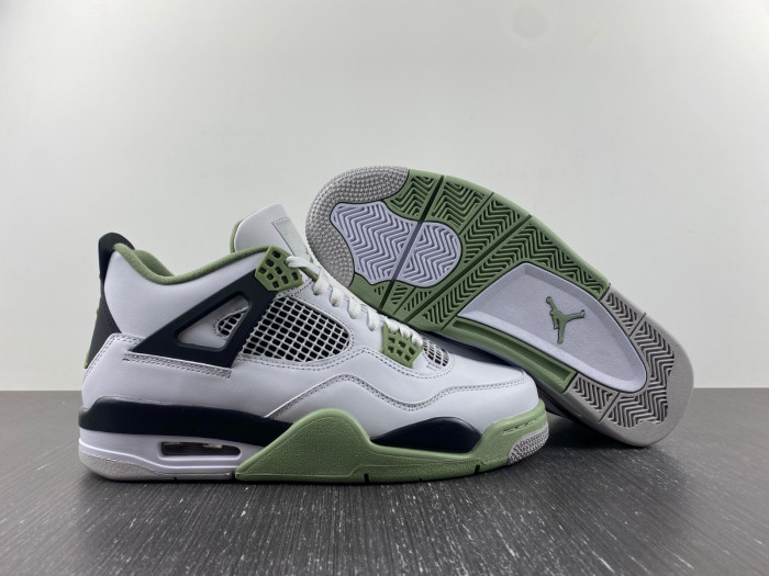 air jordan 4 wmns “oil green” aq9129-103