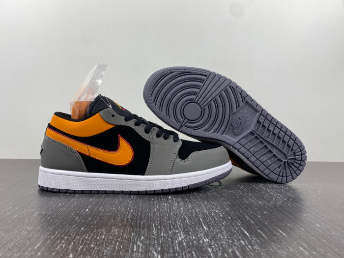 air jordan 1 low highlighted with vivid orange fn7308-008