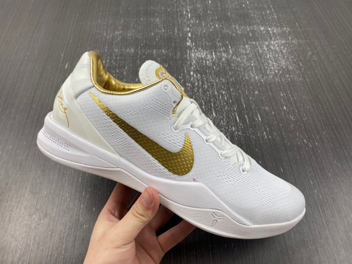 nike kobe 8 protro “white/metallic gold” nk0409