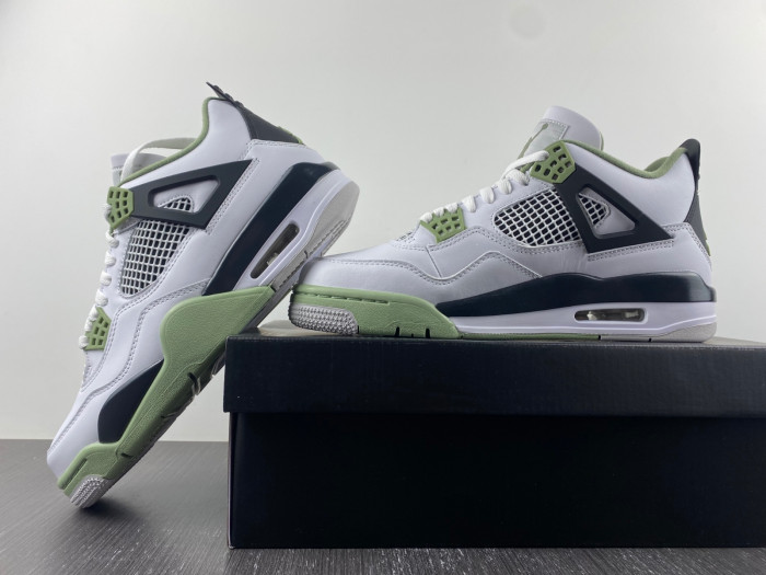 air jordan 4 wmns “oil green” aq9129-103