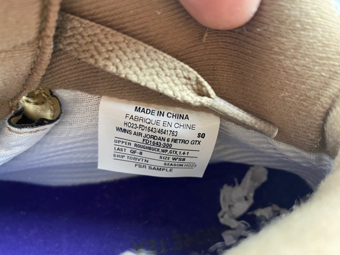 air jordan 6 gore-tex “brown kelp” fd1643-300