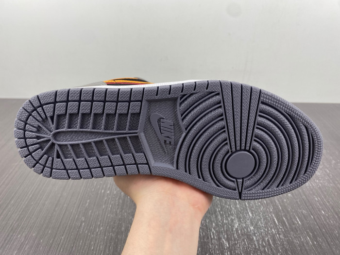 air jordan 1 low highlighted with vivid orange fn7308-008