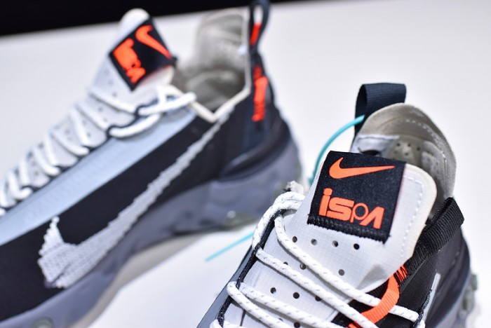 nike react wr ispa black grey ar8555-001
