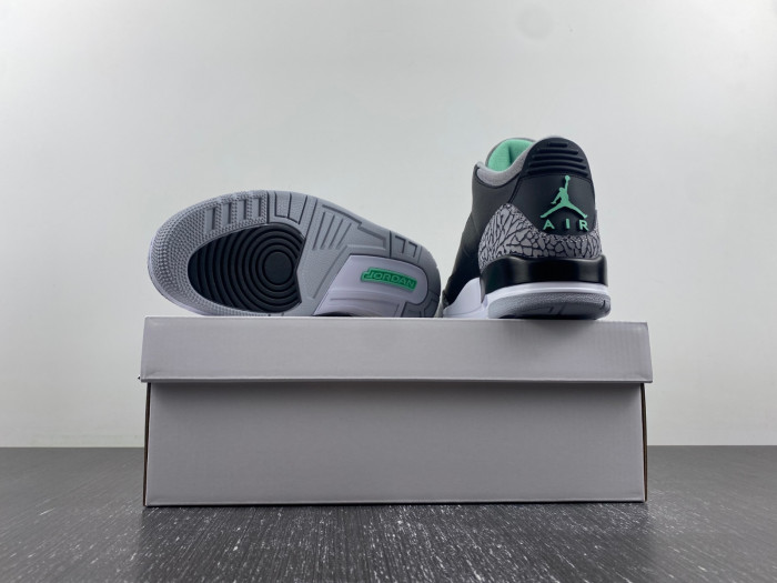 air jordan 3 "green glow" ct8532-031