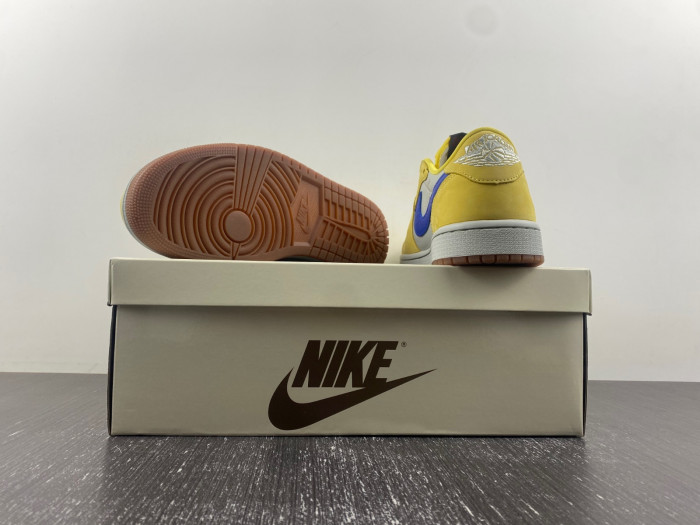 travis scott x air jordan 1 low og “canary” dz4137-700