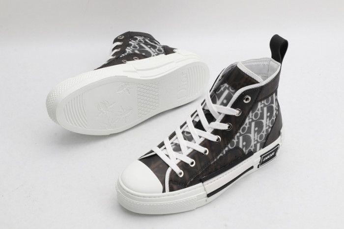 b23 oblique high top sneakers black white t00480h050