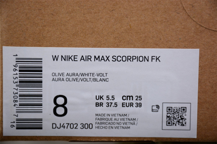 nike air max scorpion fk olive aura dj4702-300
