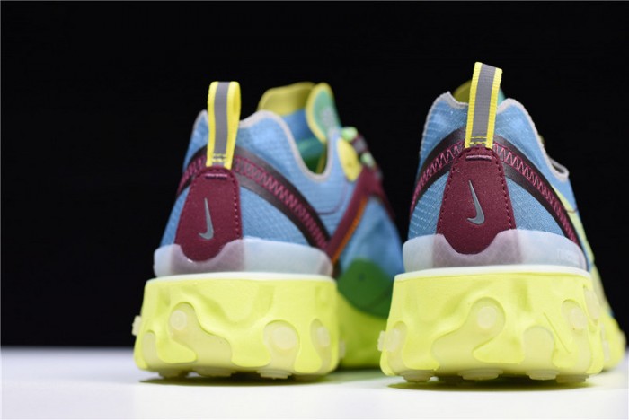 undercover x nike react element 87 blue volt bq2718-400