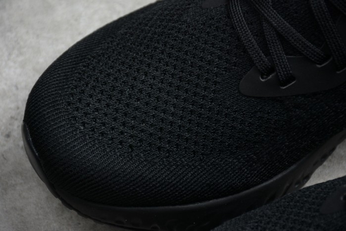 nike epic react flyknit black racer blue aq0067-004
