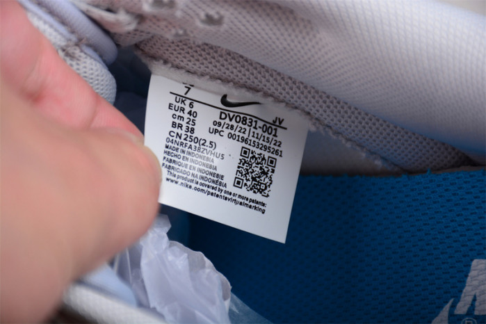 nike dunk low retro pure platinum blue lightning dv0831-001