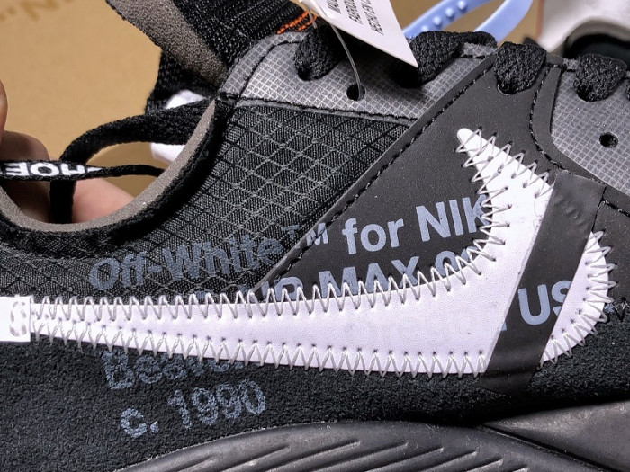 ow nike air max 90 black aa7293-001