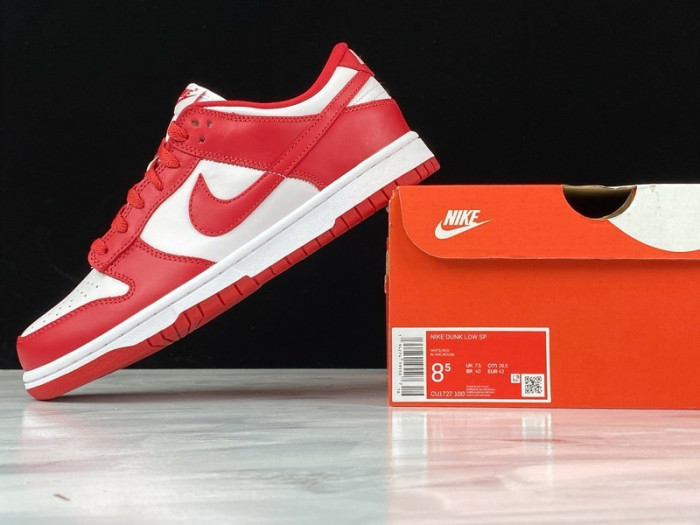 nike dunk low university red cu1727-100