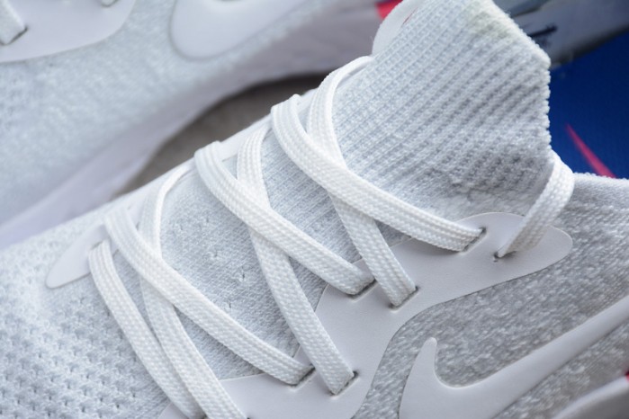 nike epic react flyknit white aq0067-101