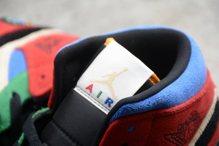 air jordan 1 mid blue the great cu2805-100