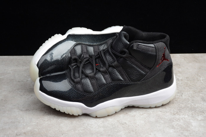 jordan 11 retro bp "72-10" black 378037-002