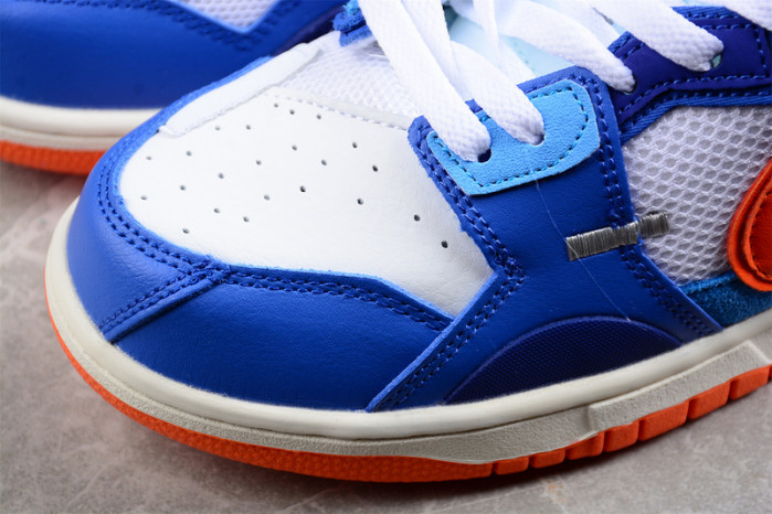 nike dunk low scrap knicks dm0128-100