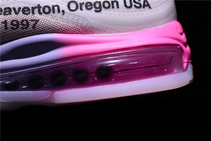 ow nike air max 97 rose aj4585-600