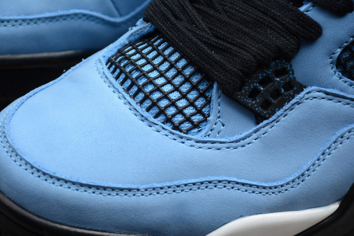 travis scott x air jordan 4 “houston oilers” university blue 308497-406