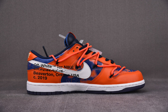off-w x nike dunk low orange purple ct0856-801