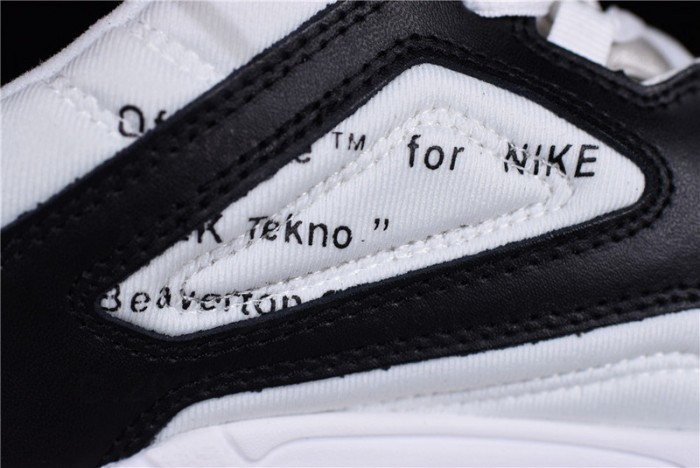 ow x nike m2k tekno black ,white a03108 062