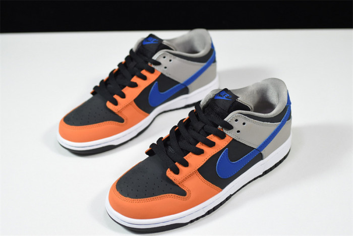nike sb dunk low prm orange blue grey shoes 854866-025
