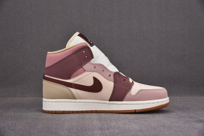 air jordan 1 mid se dark pony smoky mauve do7440-821