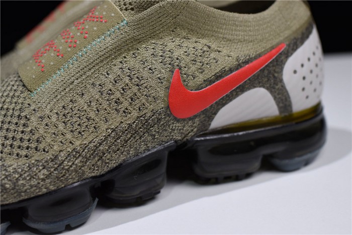 nike vapormax fk moc 2 natural olive habanero red air vapor max ah7006-200
