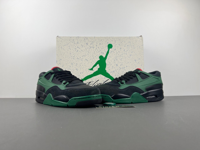 Air Jordan 4 RM Black Gorge Green University Red FQ7939-003
