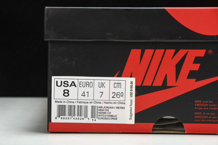 AIR JORDAN 1 RETRO HIGH OG "STORM BLUE" 555088-127