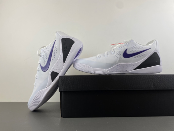 Nike Kobe 9 Elite Low EM Protro White Court Purple IH1401-100