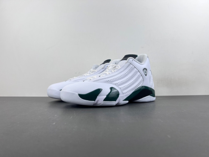 Air Jordan 14 Retro White Forest Green 311832-131