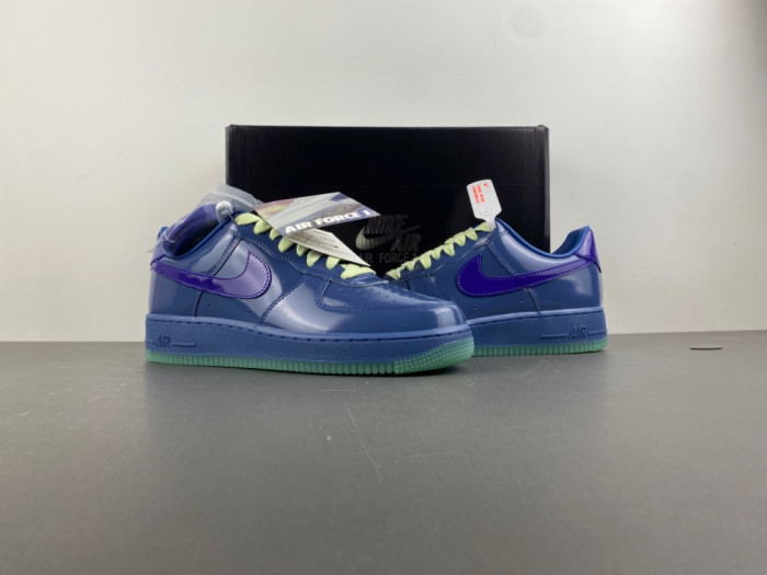 Nike Air Force 1 Low Patent Leather Mystic Navy Grape Ice IO4489-400